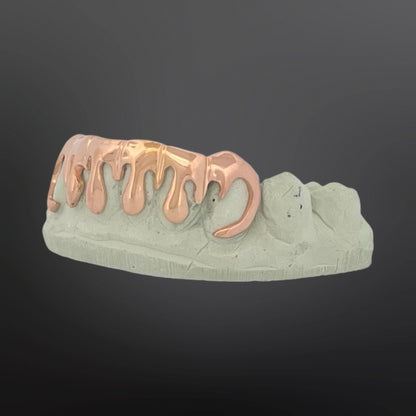 Drip Design Six Teeth Bottom Silver Rose