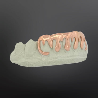 Drip Design Six Teeth Bottom Silver Rose